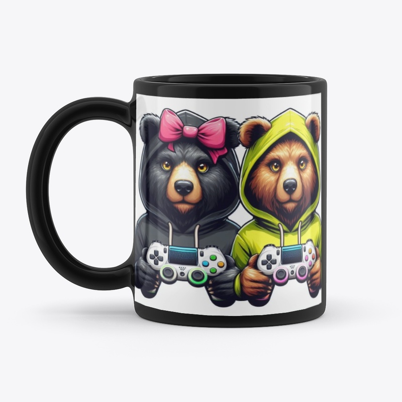 His and hers gaming bear