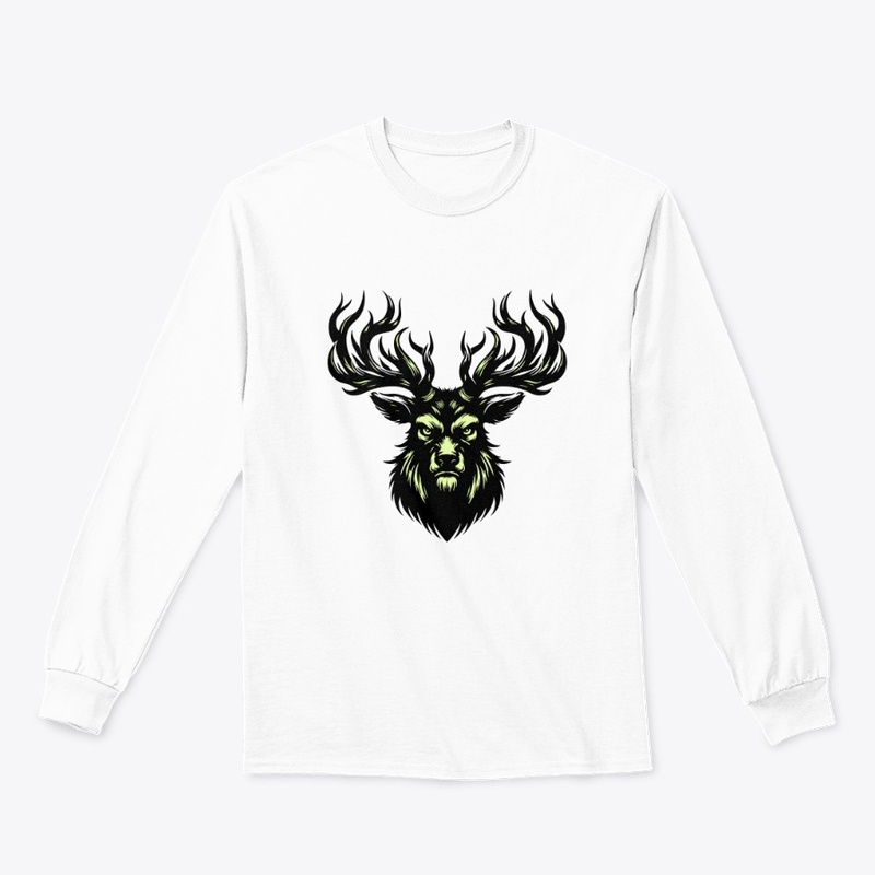 Angry Deer Head Graphic