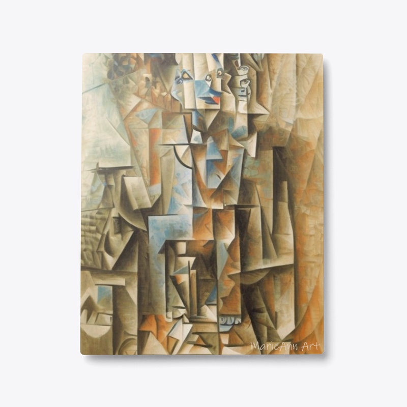 Man with a guitar, art by MarieAnn