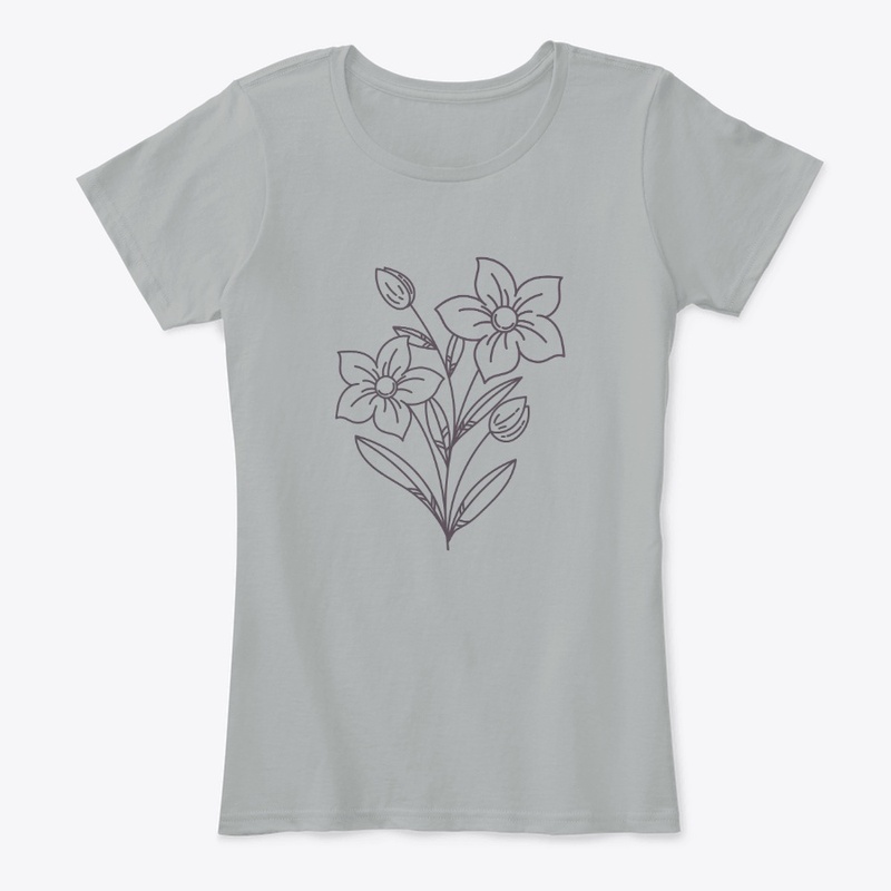 Flower Drawing FA02CG - Black