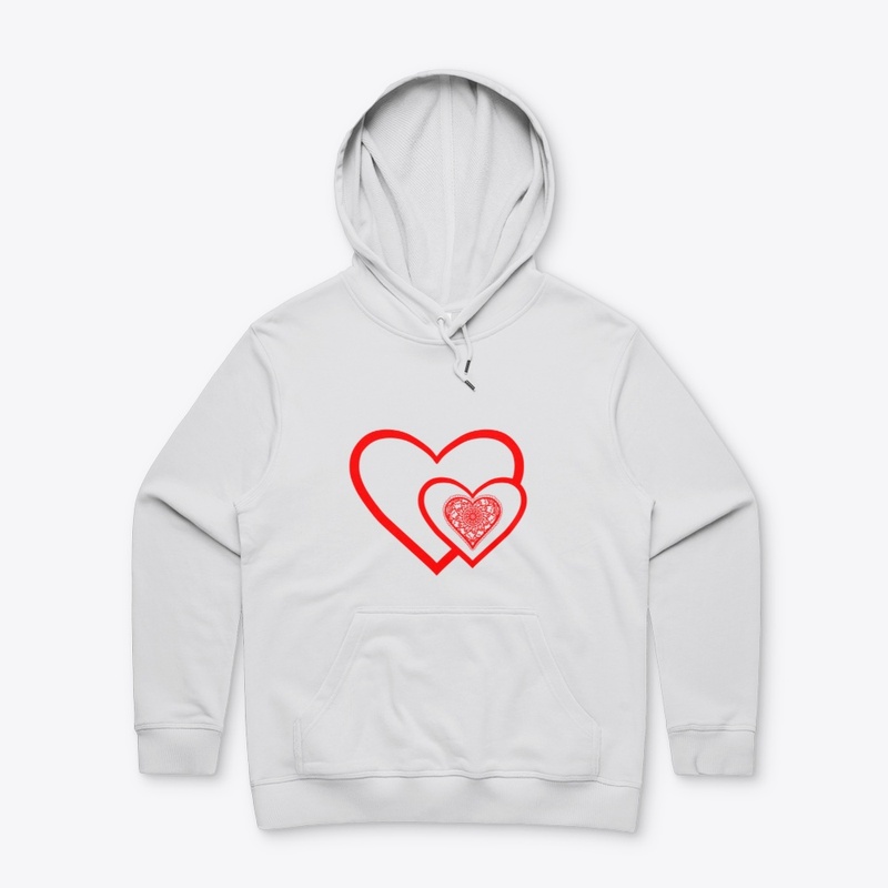 Valentines Day Red Heart Mandala 