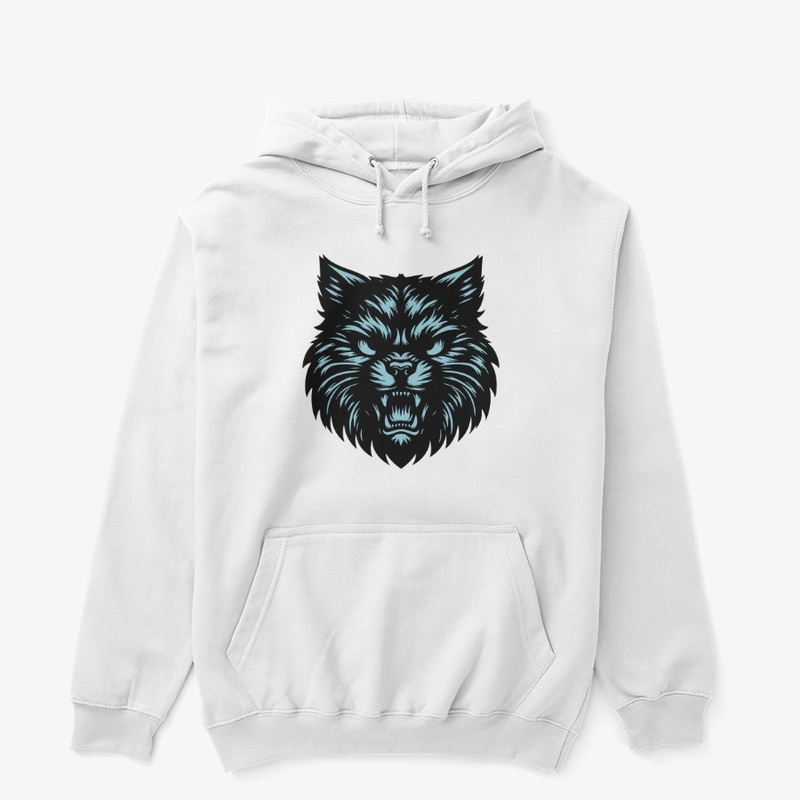 Bold Feline Head Design 