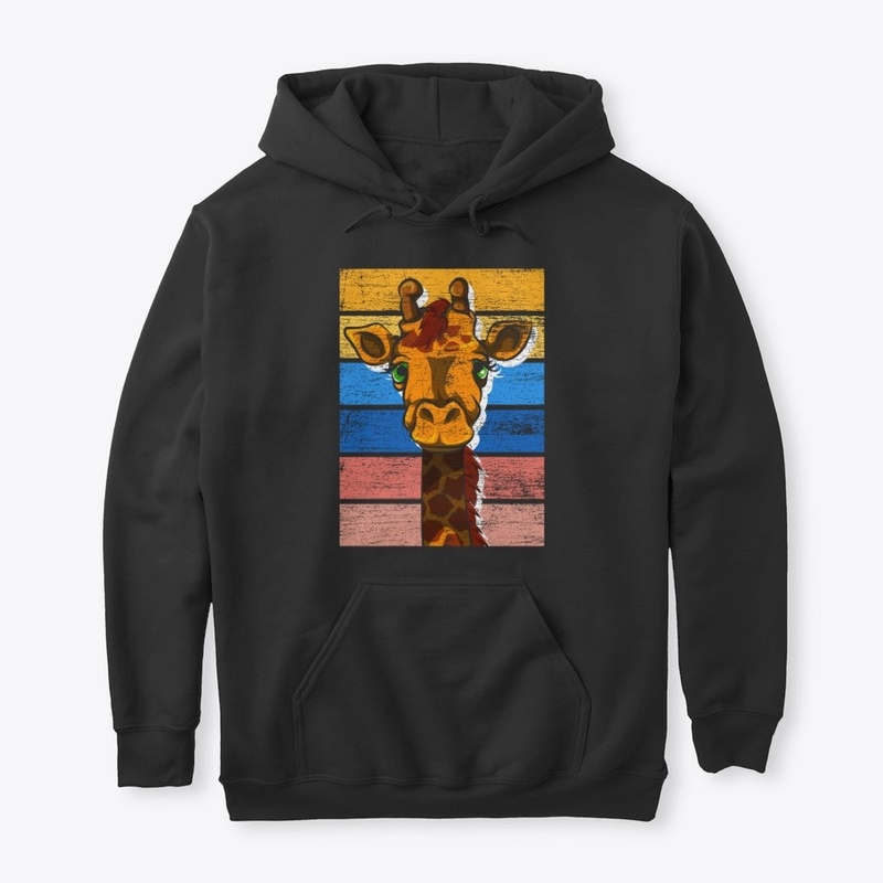 Retro Giraffe- Gift For Zoo Animal Lover