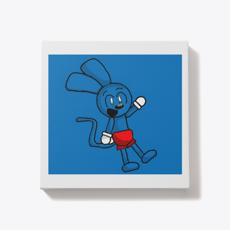 Riggy with blue background