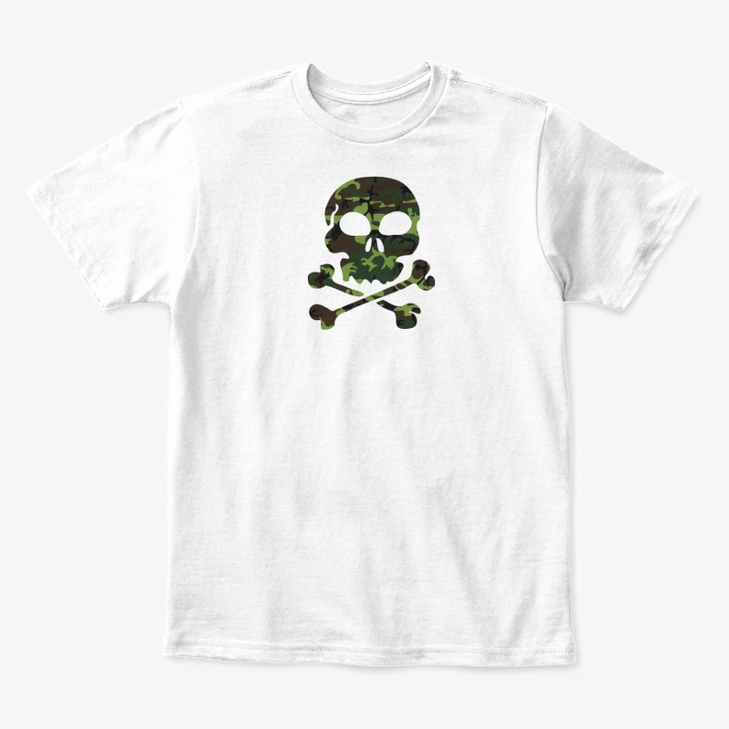 Camouflage Skull And Crossbones Pattern