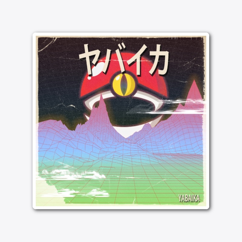 Yabaikawave Die cut Sticker