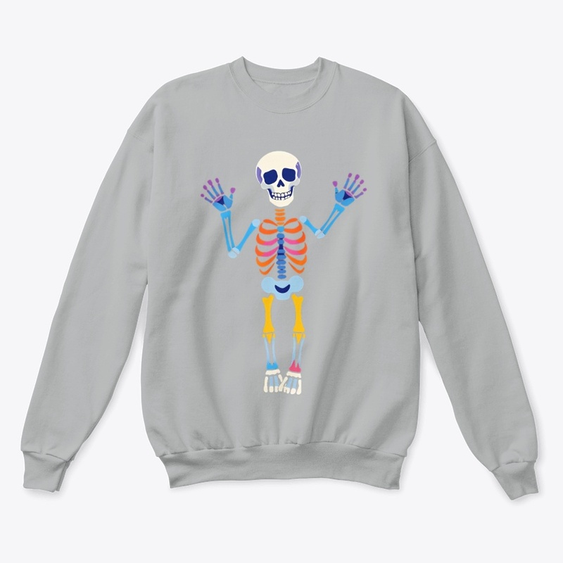 Rainbow Skeleton Vibes Tee