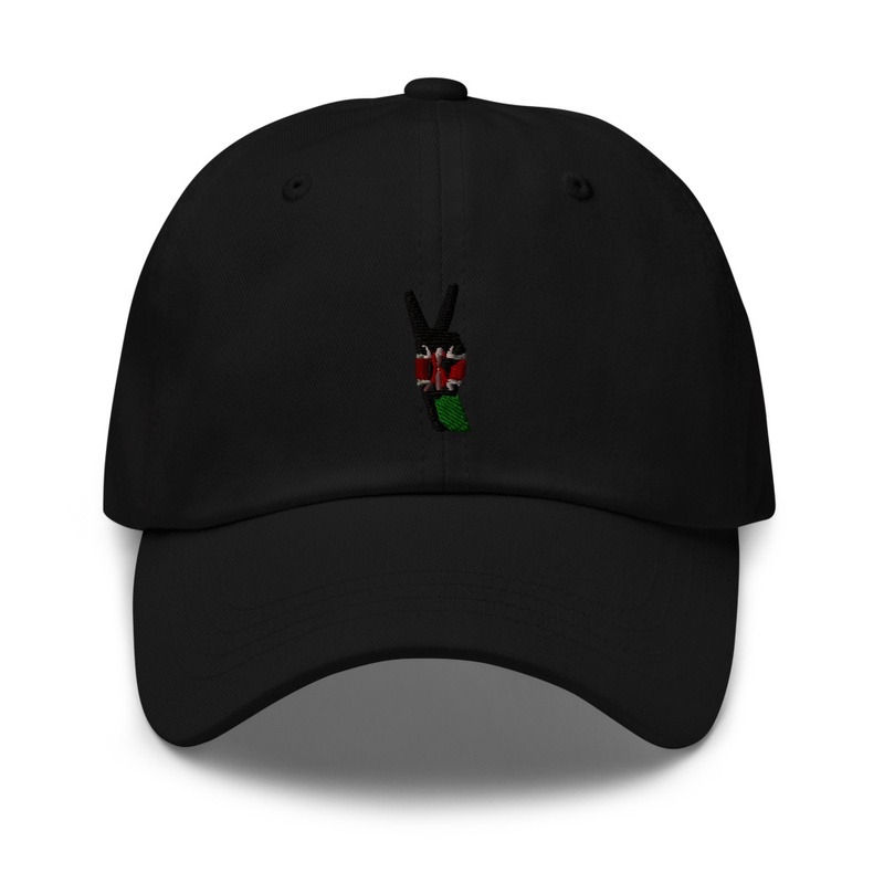 PATRIOTIC dads hat with a Kenyan flag