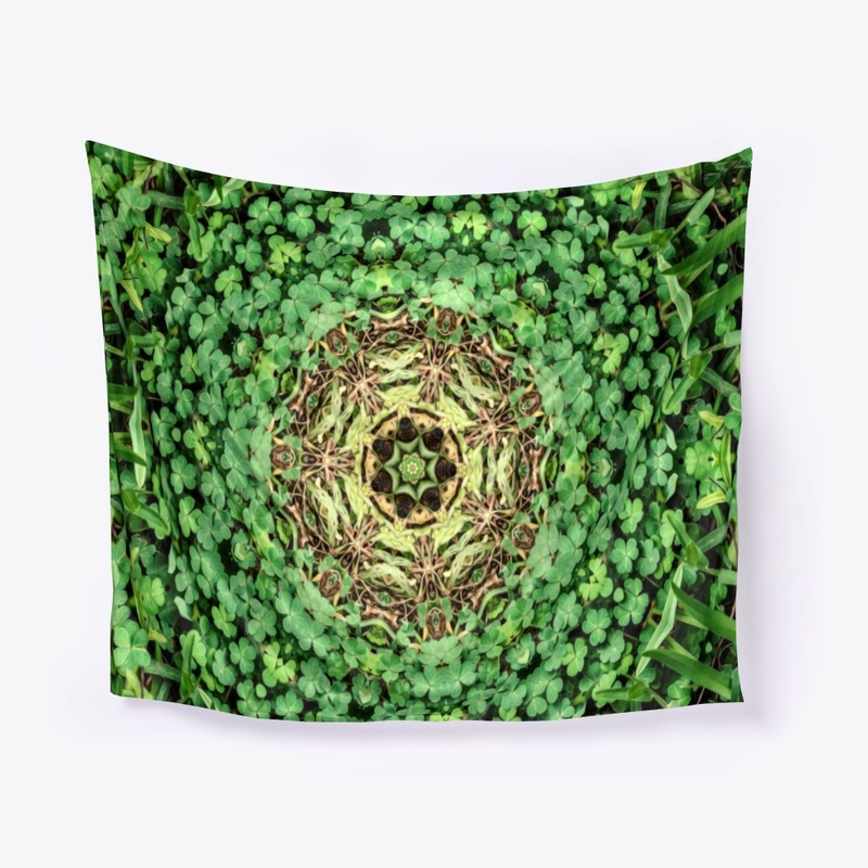 Green leaves trees tapestry