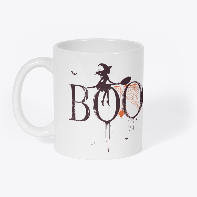 BOO & Happy Halloween Typography Dseign 
