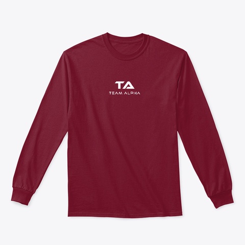 Team Alpha Store Cardinal Red T-Shirt Front