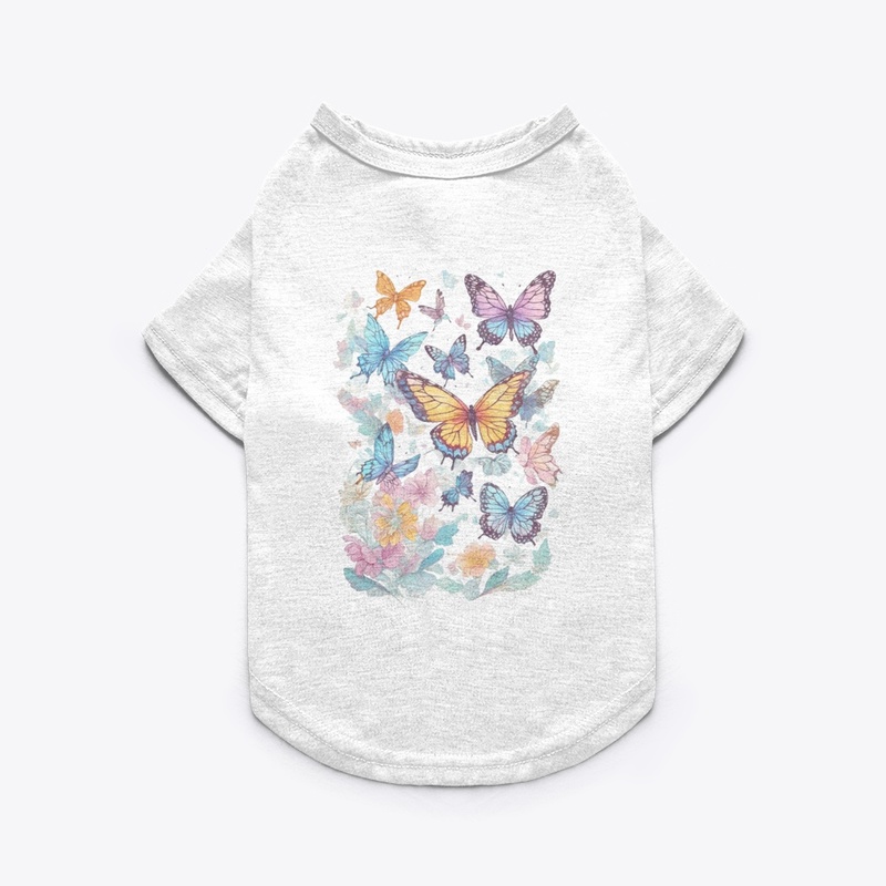 Flying butterflies design