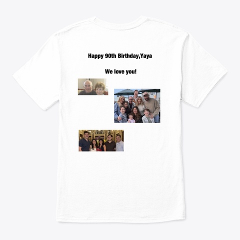 Yaya Shirt White áo T-Shirt Back