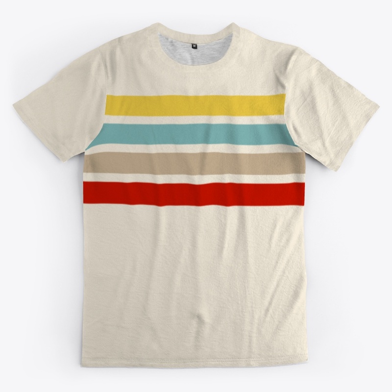 Sanosuke Abstract Colorful Retro Stripes