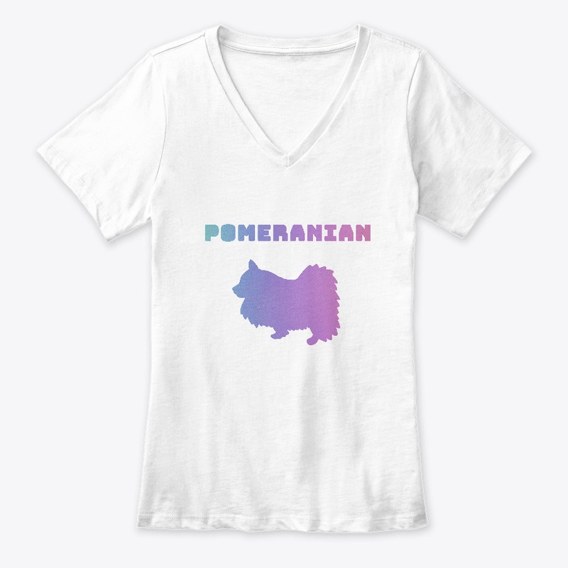 Pink/blue Pomeranian