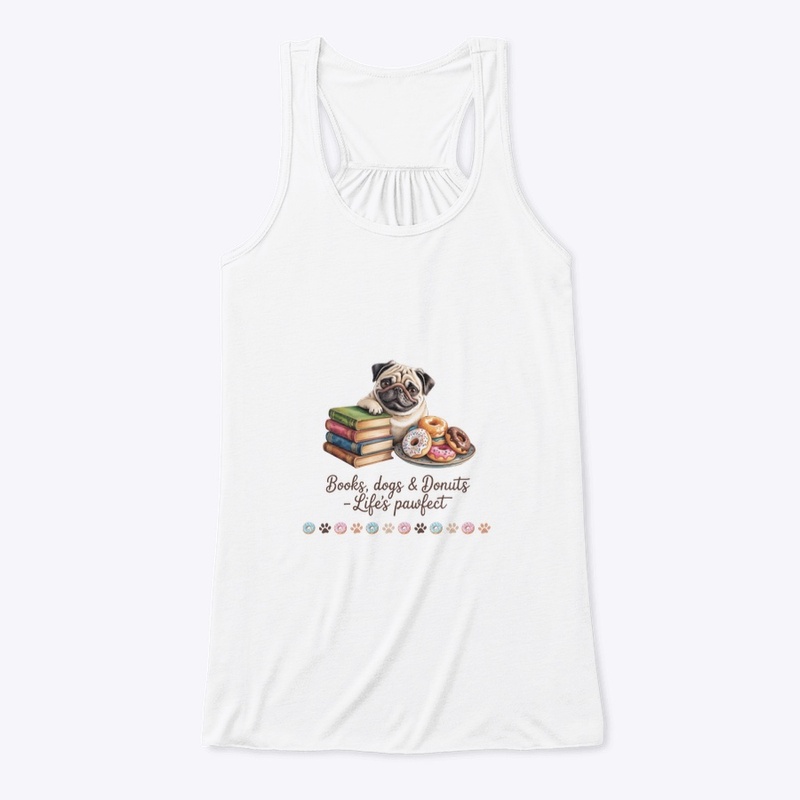 Books, Dogs & Donuts – Cozy Pug Lover 
