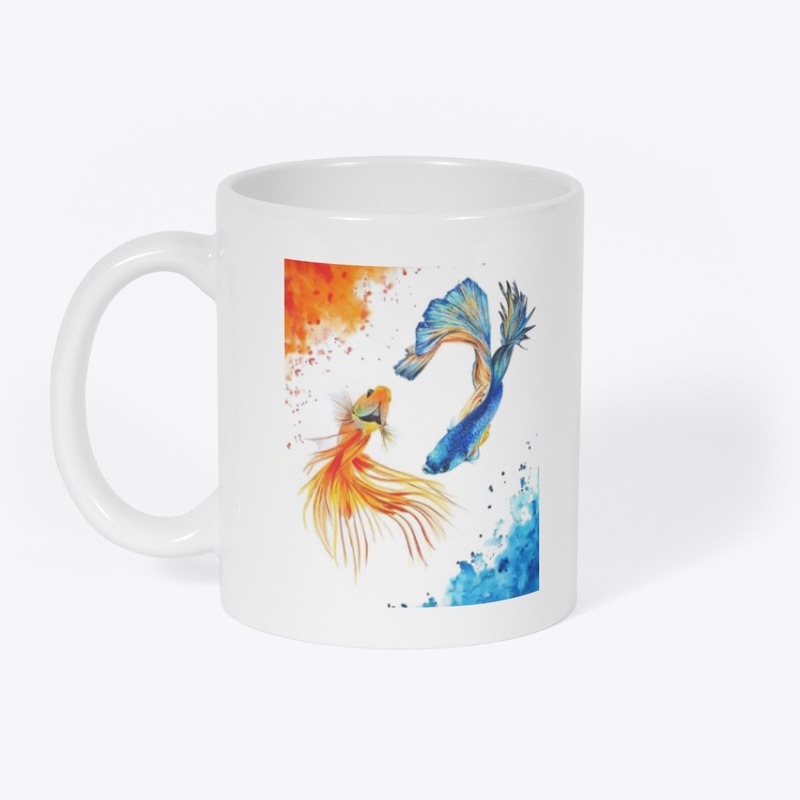 Fish painting Mug