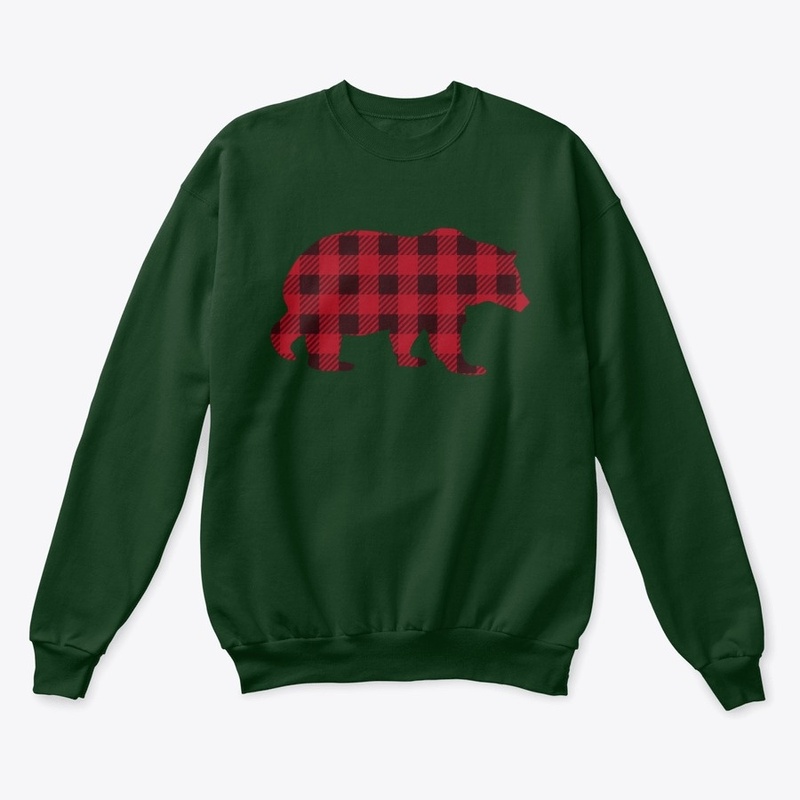 Christmas Red Buffalo Plaid Bear