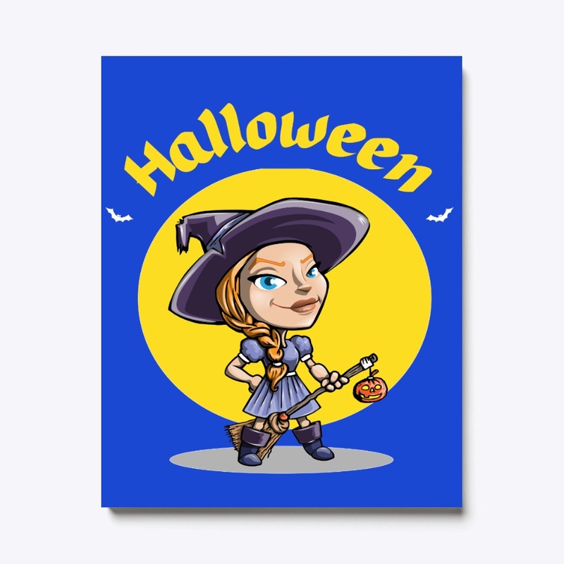 Happy Halloween - Young witch