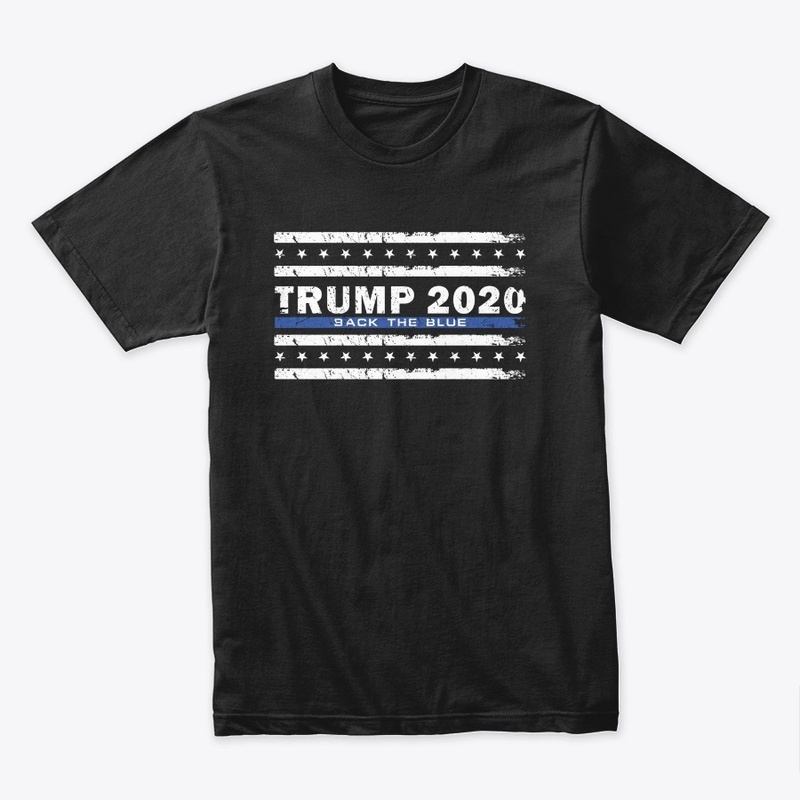 Back the Blue Thin Blue Line American Fl