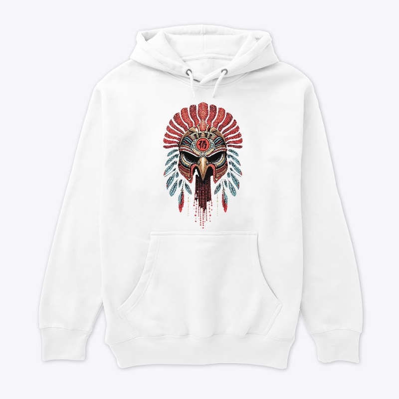 Mythic Pointillist Tribal Mask T-Shirt