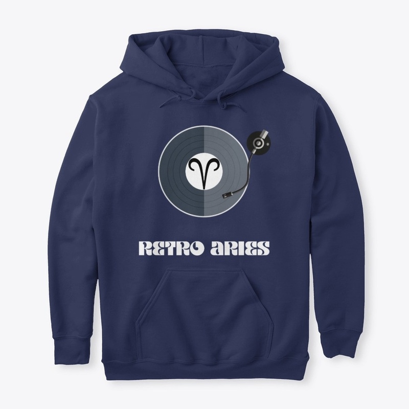 Vinyl Record and Aries Zodiac Top.