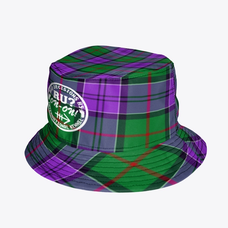 Purple & Green Plaid Hat #6