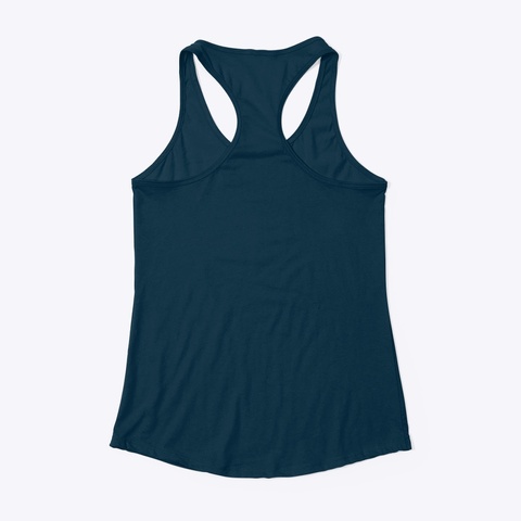 Small Sassy Tank Top Midnight Navy Kaos Back