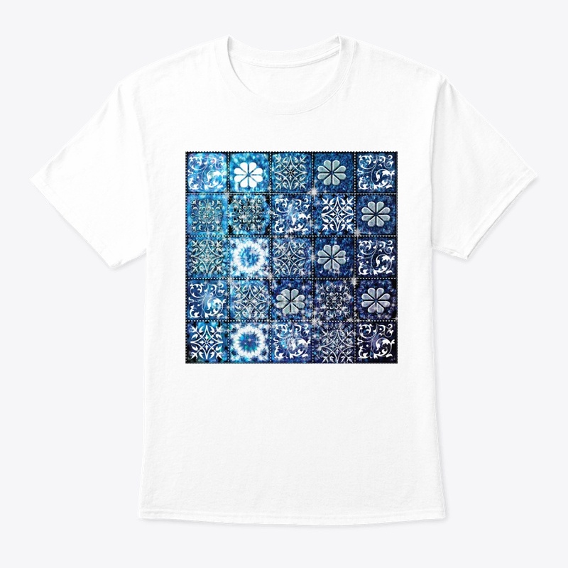 Blue Ice Crystals Quilt