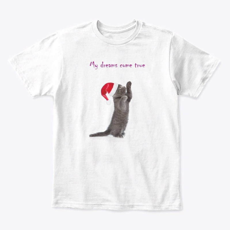 T-Shirt (Christmas kitten)