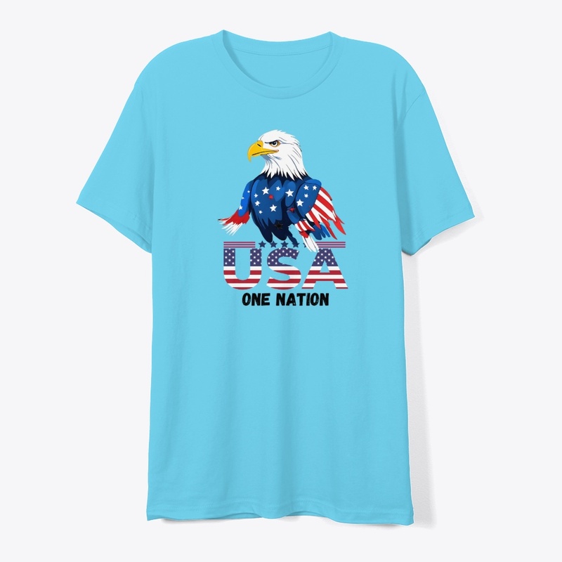 Patriotic T-Shirt: USA ONE NATION