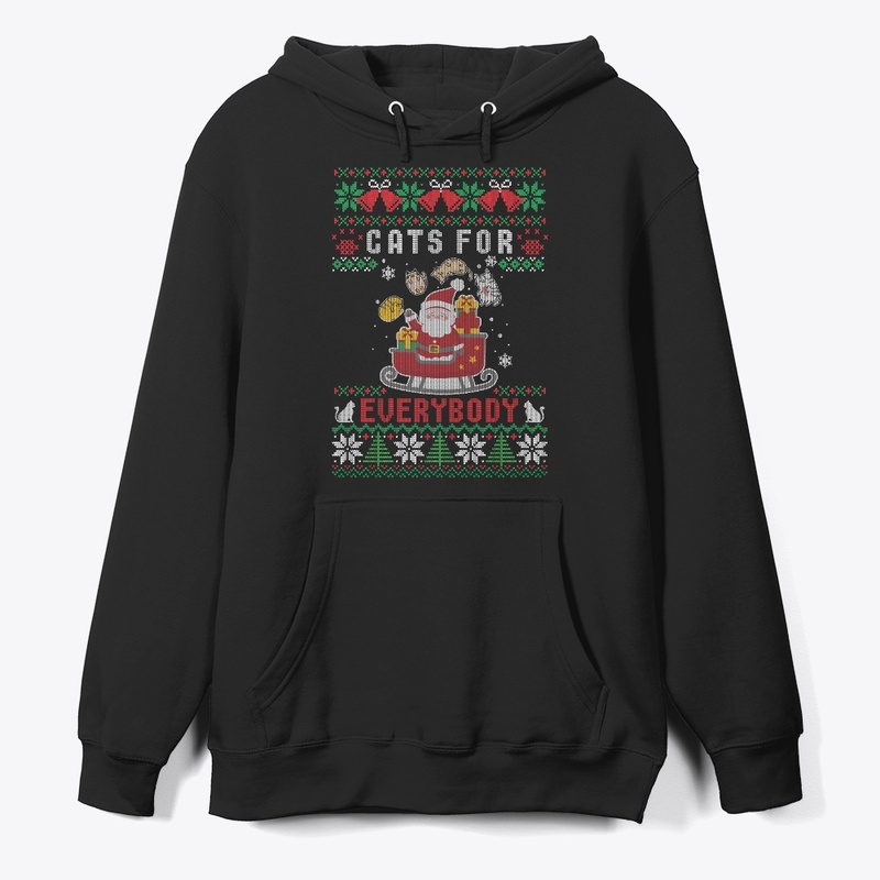 Funny Santa cat ugly christmas sweater