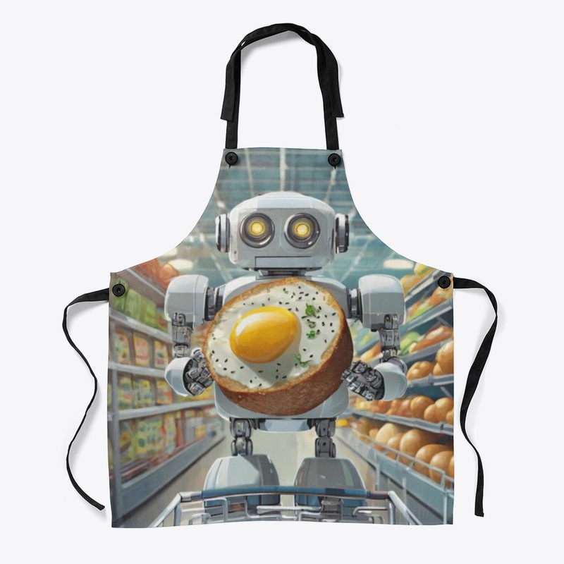 A robot with a scotch egg