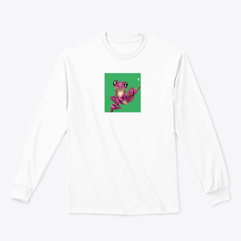 frog prints on accessories & t-shirts 