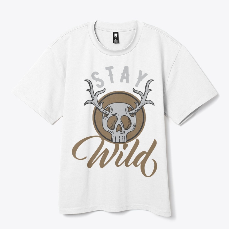 Stay Wild Oversize Unisex Heavy Tee