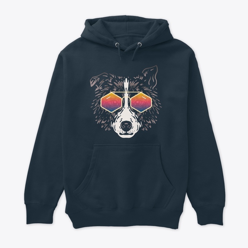 Cute Dog in Sunglasses (Colored+sg03)