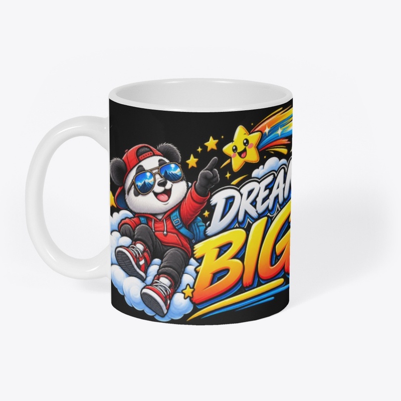 Dream Big – Cool Panda & Shooting Star 