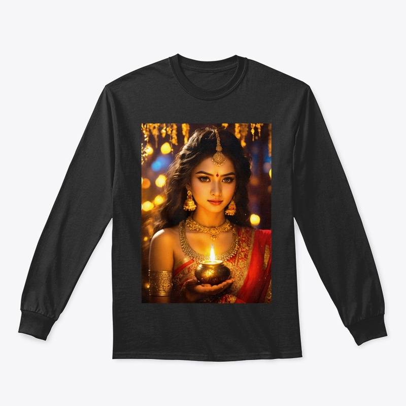 Oil Lamps Diya Taken Girl T-shirt