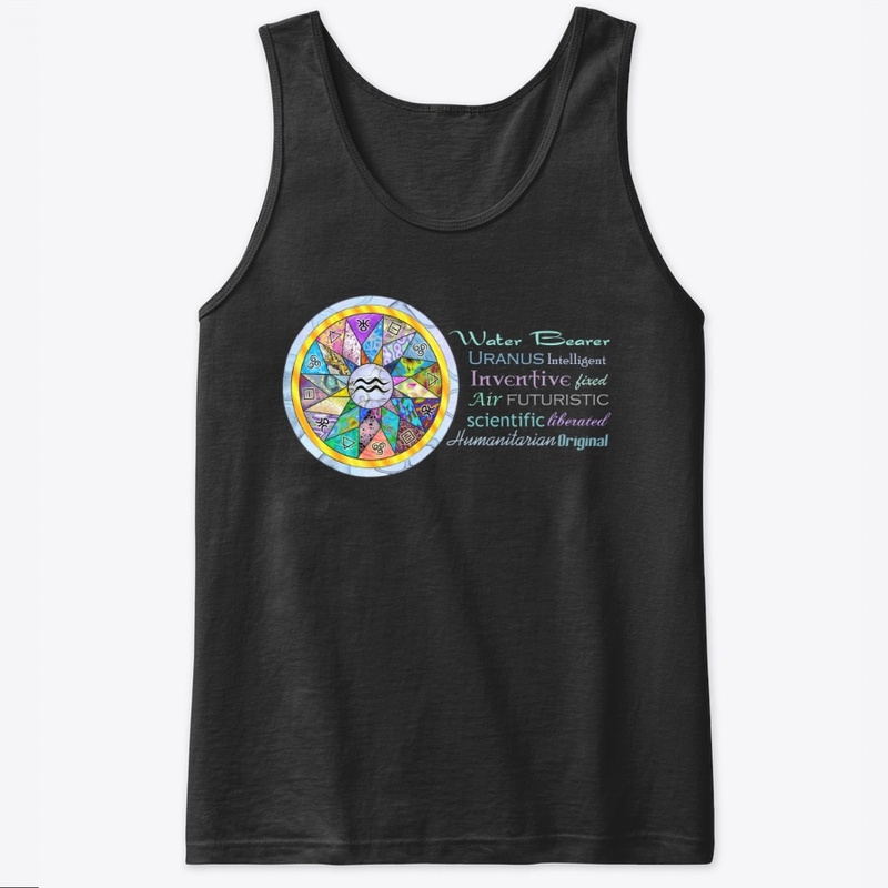 Aquarius Astrology Mandala Shirt