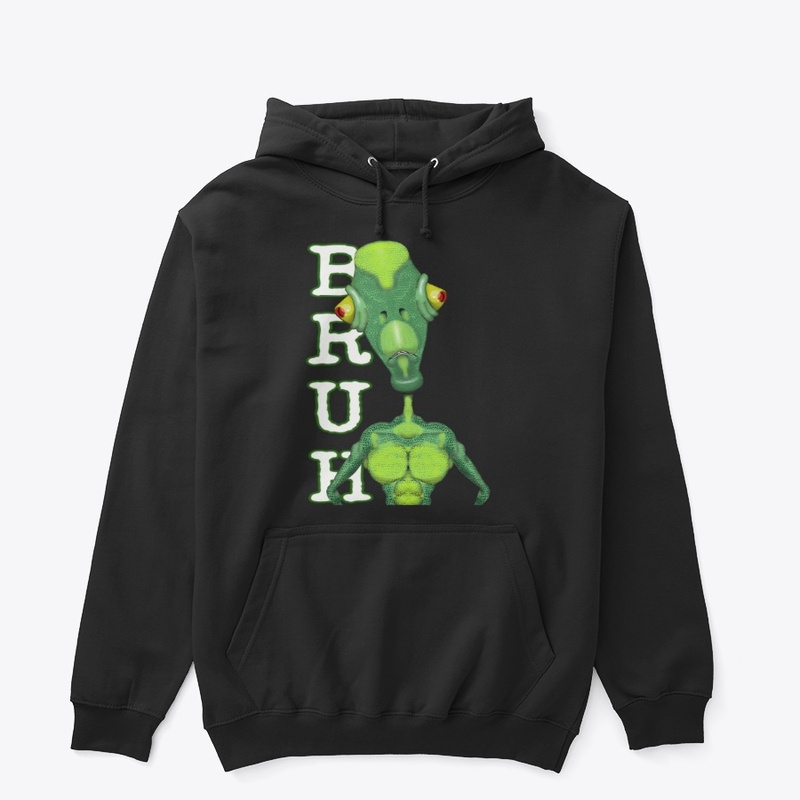 Alien lizard saying BRUH 