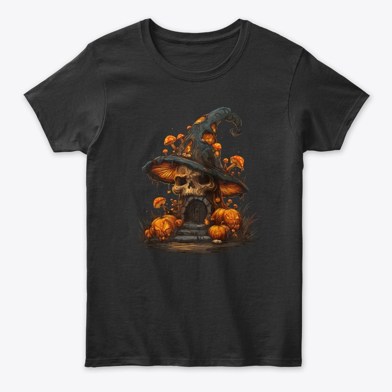 Haunted Skull Mushroom House