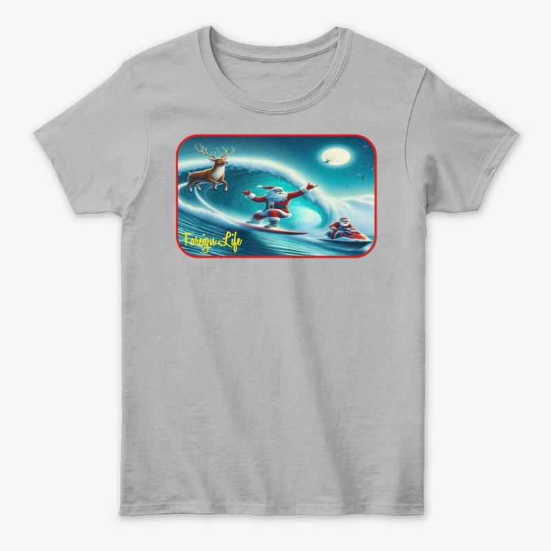 Foreign Life Santa Claus Surfing