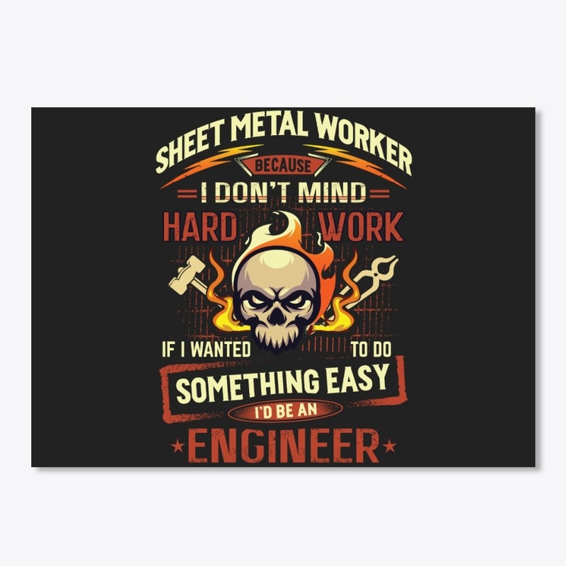 Hardworking Sheet Metal Worker Hoodie