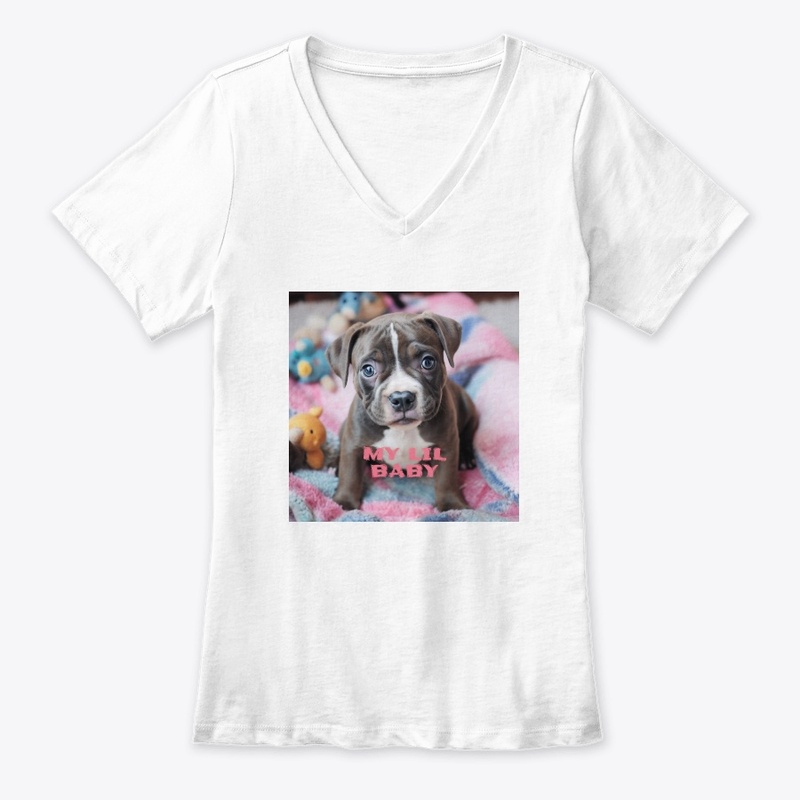 My Lil Baby - Women's Premium V-Neck Tee - Women's Premium V-Neck Tee - Women's Premium V-Neck Tee - Women's Premium V-Neck Tee