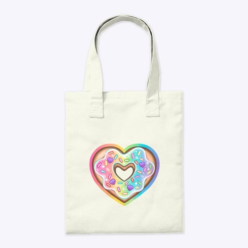 Rainbow Heart Doughnut 