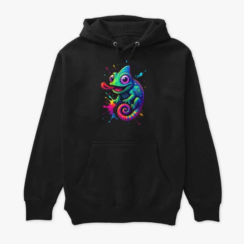 Colorful Chameleon Art Tee