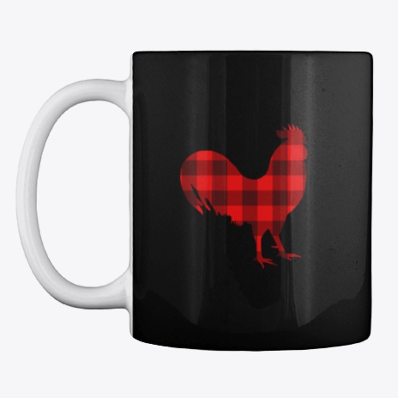 Plaid Christmas Rooster