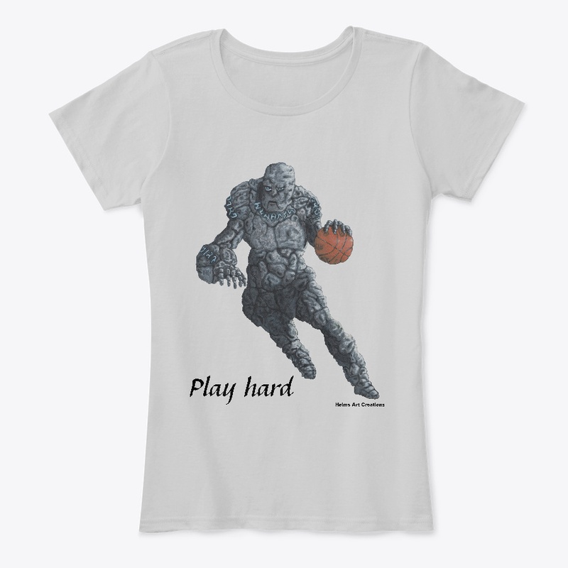 Stone Golem Basketball Tee