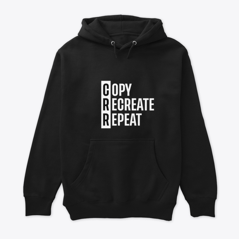 Copy, Recreate, Repeat Black Shirt