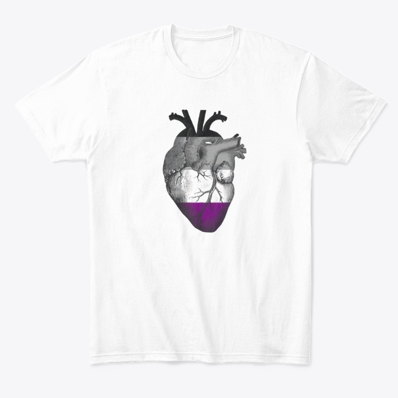 Asexual Pride Anatomical Heart